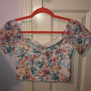 Floral crop top